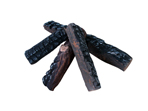4-piece ceramic log set, high-temperature refractory, BB Fires
